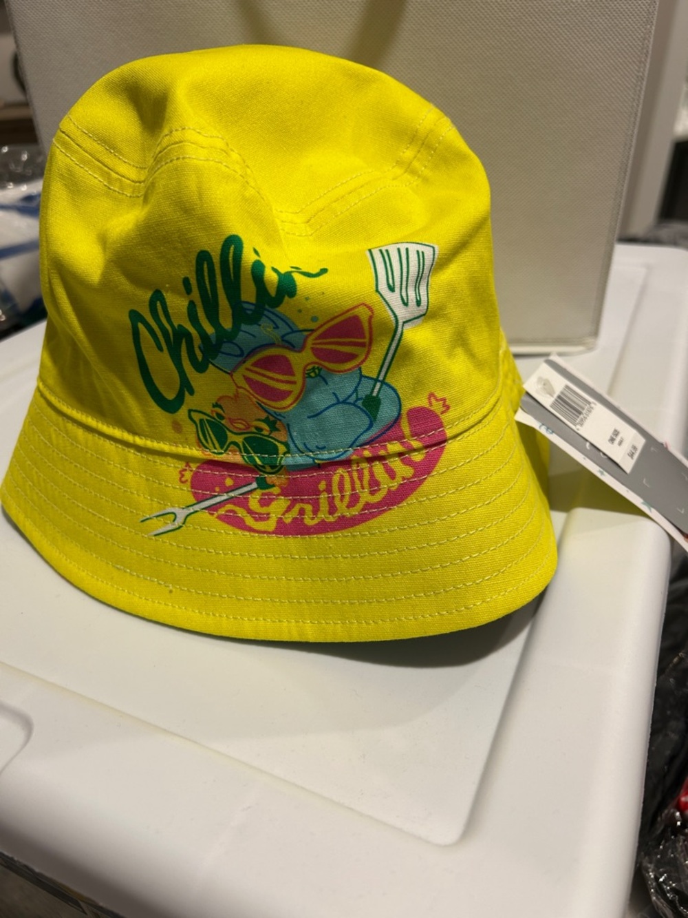 NWT Toy Story Yellow Graphic 'Chillin' Bucket Hat